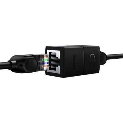 Baseus AirJoy Series RJ-45 internetkábel-csatlakozó (fekete) Baseus AirJoy Series RJ-45 internetkábel-csatlakozó (fekete)