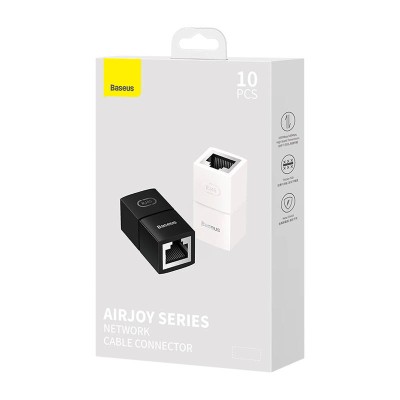 Baseus AirJoy Series RJ-45 internetkábel-csatlakozó 10 db. (fehér) Baseus AirJoy Series RJ-45 internetkábel-csatlakozó 10 db. (fehér)