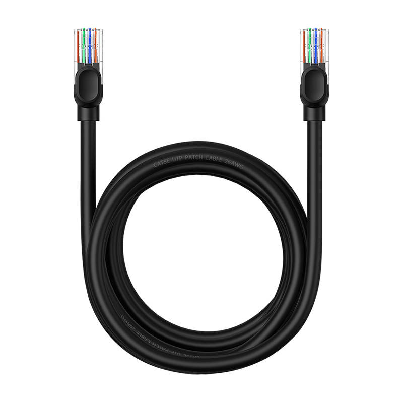 Baseus Ethernet CAT5 hálózati kábel, 3m (fekete) Baseus Ethernet CAT5 hálózati kábel, 3m (fekete)