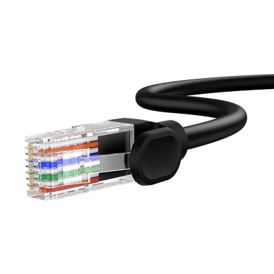 Baseus Ethernet CAT5 hálózati kábel, 3m (fekete) Baseus Ethernet CAT5 hálózati kábel, 3m (fekete)