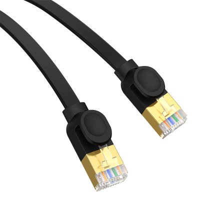 Baseus Cat 7 10Gb Ethernet RJ45 kábel 5m fekete Baseus Cat 7 10Gb Ethernet RJ45 kábel 5m fekete
