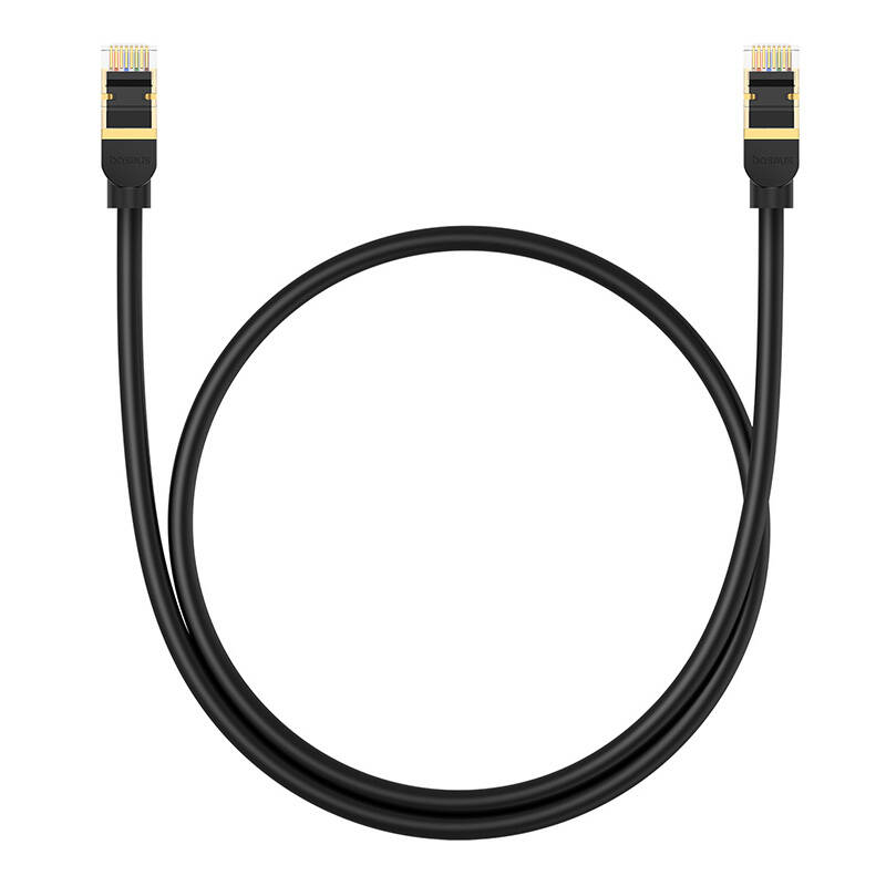 Baseus hálózati kábel Cat.8, Ethernet RJ45, 40 Gbps, 0.5m (fekete) Baseus hálózati kábel Cat.8, Ethernet RJ45, 40 Gbps, 0.5m (fekete)