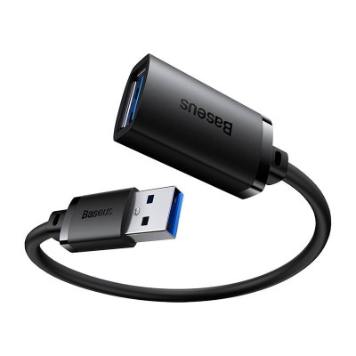 Baseus AirJoy USB 3.0 hosszabbítókábel, 0,5m (fekete) Baseus AirJoy USB 3.0 hosszabbítókábel, 0,5m (fekete)