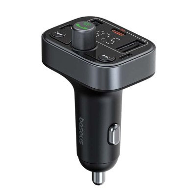 Baseus S-09 Pro, Bluetooth FM Transmitter, töltő, kihangosító (fekete) Baseus S-09 Pro, Bluetooth FM Transmitter, töltő, kihangosító (fekete)