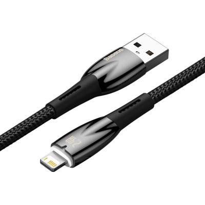 Baseus Glimmer series USB - Lightning töltőkábel, adatkábel, 2.4A, 1m (fekete) Baseus Glimmer series USB - Lightning töltőkábel, adatkábel, 2.4A, 1m (fekete)