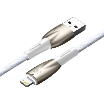 Baseus Glimmer series USB - Lightning töltőkábel, adatkábel, 2.4A, 1m (fehér) Baseus Glimmer series USB - Lightning töltőkábel, adatkábel, 2.4A, 1m (fehér)
