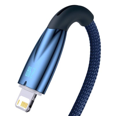 Baseus Glimmer series USB - Lightning töltőkábel, adatkábel, 2.4A, 1m (kék) Baseus Glimmer series USB - Lightning töltőkábel, adatkábel, 2.4A, 1m (kék)