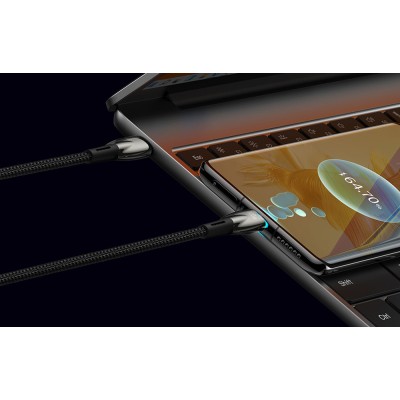 Baseus Glimmer series USB-C - USB-C töltőkábel, adatkábel, 100W, 1m (fekete) Baseus Glimmer series USB-C - USB-C töltőkábel, adatkábel, 100W, 1m (fekete)
