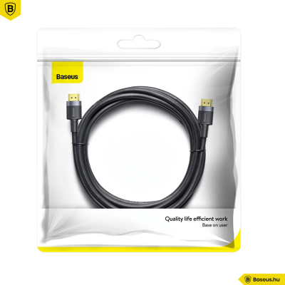 Baseus Cafule 4KHDMI - 4KHDMI 3m kábel - Fekete Baseus Cafule 4KHDMI - 4KHDMI 3m kábel - Fekete