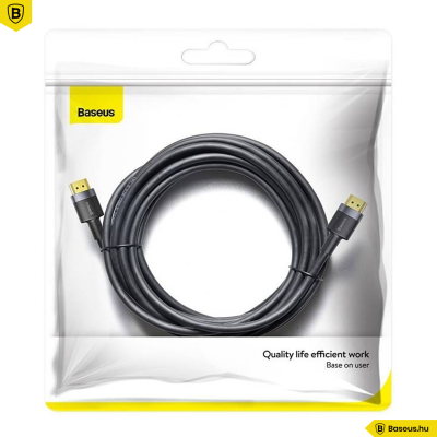 Baseus Cafule 4KHDMI-4KHDMI 5m kábel - Fekete Baseus Cafule 4KHDMI-4KHDMI 5m kábel - Fekete