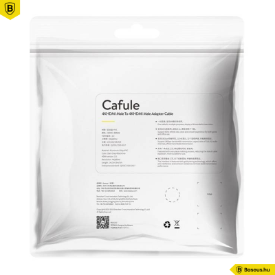 Baseus Cafule 4KHDMI-4KHDMI 5m kábel - Fekete Baseus Cafule 4KHDMI-4KHDMI 5m kábel - Fekete