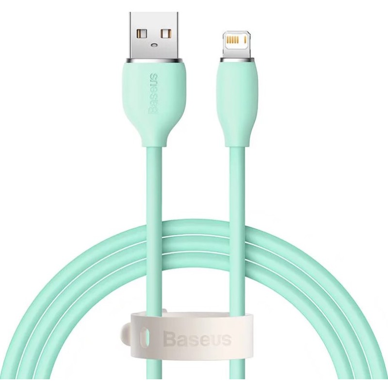 Baseus Jelly USB - Lightning kábel, 2,4A, 1,2m - Zöld Baseus Jelly USB - Lightning kábel, 2,4A, 1,2m - Zöld