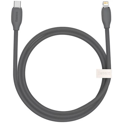 Baseus Jelly USB-C - Lightning kábel, 20W, 1,2m - Fekete Baseus Jelly USB-C - Lightning kábel, 20W, 1,2m - Fekete