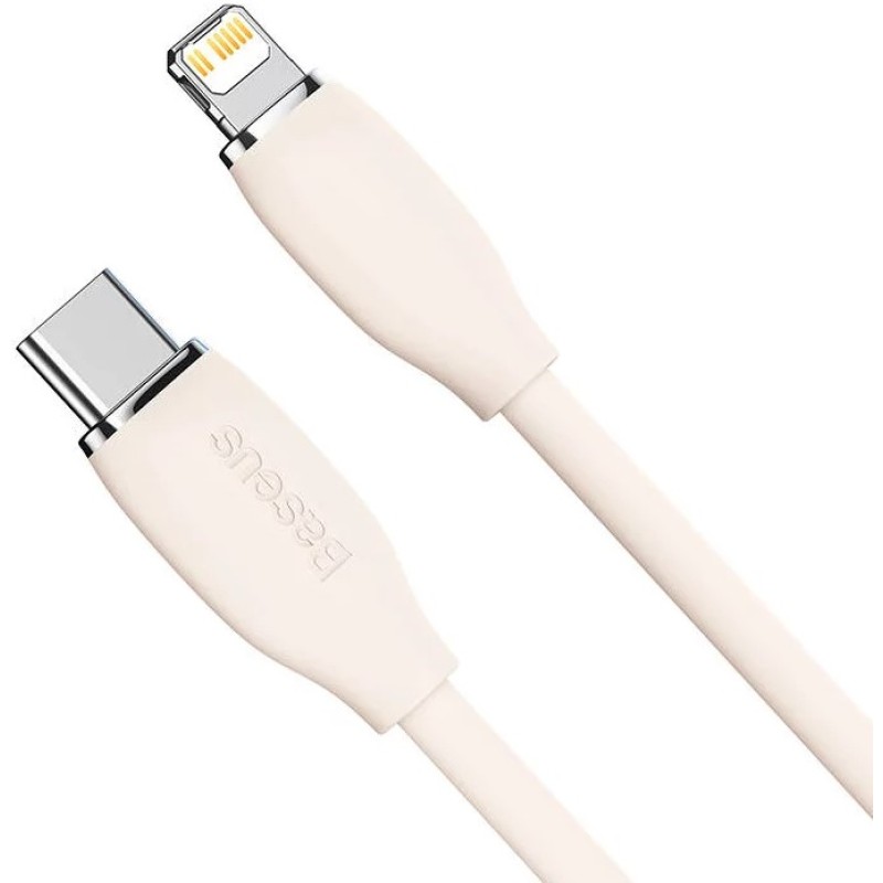 Baseus Jelly USB-C - Lightning kábel, 20W, 1,2m - Rózsaszín Baseus Jelly USB-C - Lightning kábel, 20W, 1,2m - Rózsaszín