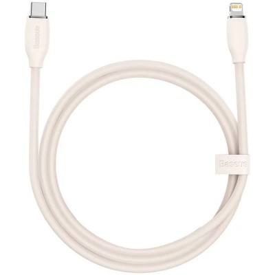 Baseus Jelly USB-C - Lightning kábel, 20W, 1,2m - Rózsaszín Baseus Jelly USB-C - Lightning kábel, 20W, 1,2m - Rózsaszín