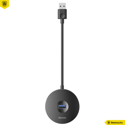 Baseus HUB adapter USB 3.0 - 4xUSB 15 cm-es kábellel- Fekete Baseus HUB adapter USB 3.0 - 4xUSB 15 cm-es kábellel- Fekete