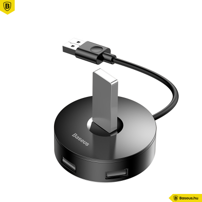 Baseus HUB adapter USB 3.0 - 4xUSB 15 cm-es kábellel- Fekete Baseus HUB adapter USB 3.0 - 4xUSB 15 cm-es kábellel- Fekete