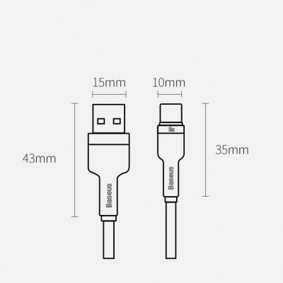 Baseus Cafule USB-USB-C kábel, 66 W, 2 m, fekete Baseus Cafule USB-USB-C kábel, 66 W, 2 m, fekete