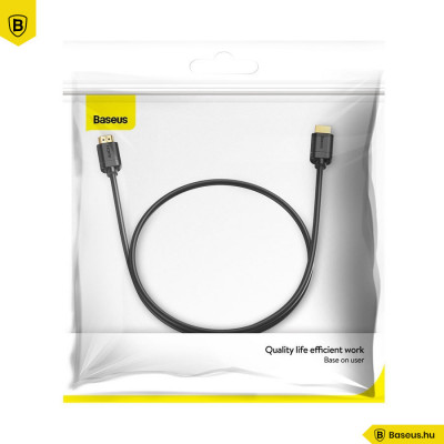 Baseus HDMI 2.0 kábel 4K 60 Hz 3D HDR 18 Gbps 2m - Fekete Baseus HDMI 2.0 kábel 4K 60 Hz 3D HDR 18 Gbps 2m - Fekete