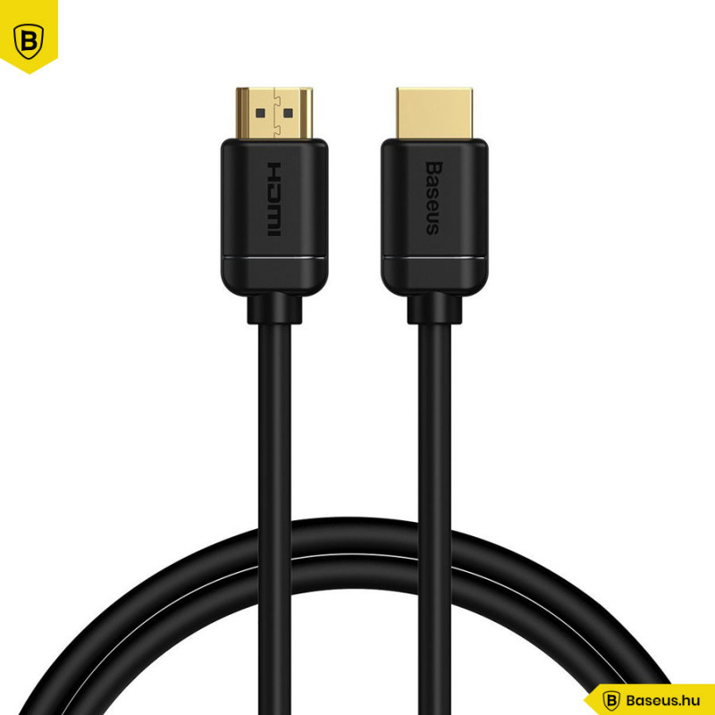 Baseus HDMI 2.0 kábel 4K 60 Hz 3D HDR 18 Gbps 2m - Fekete Baseus HDMI 2.0 kábel 4K 60 Hz 3D HDR 18 Gbps 2m - Fekete