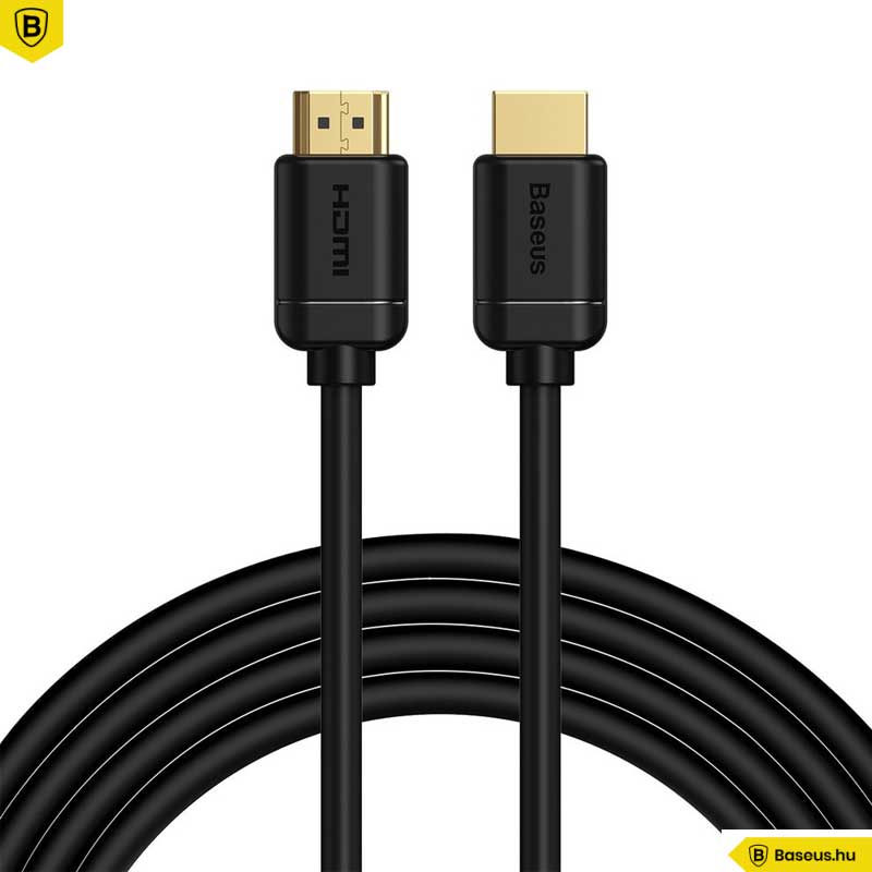 Baseus HDMI 2.0 kábel 4K 60 Hz 3D HDR 18 Gbps 3m - Fekete Baseus HDMI 2.0 kábel 4K 60 Hz 3D HDR 18 Gbps 3m - Fekete