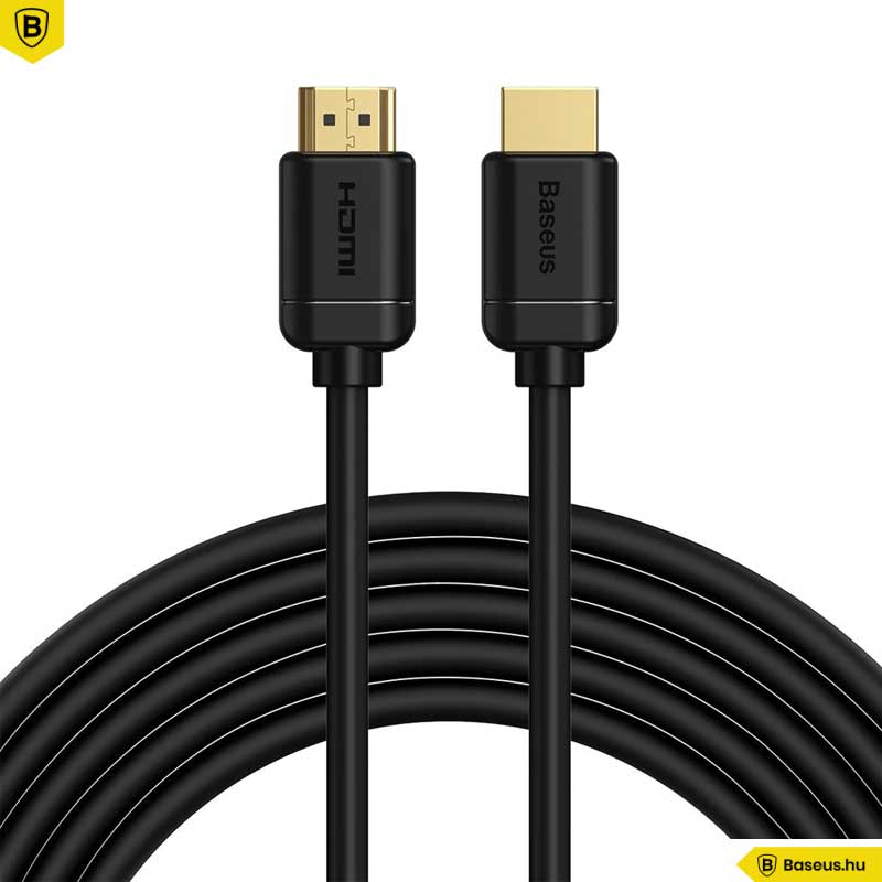 Baseus HDMI 2.0 kábel 4K 60 Hz 3D HDR 18 Gbps 5m - Fekete Baseus HDMI 2.0 kábel 4K 60 Hz 3D HDR 18 Gbps 5m - Fekete