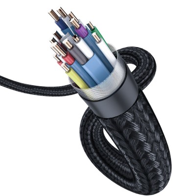 Baseus Enjoyment 4K HDMI - HDMI kábel 2m szürke Baseus Enjoyment 4K HDMI - HDMI kábel 2m szürke