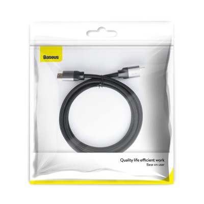 Baseus Enjoyment 4K HDMI - HDMI kábel 2m szürke Baseus Enjoyment 4K HDMI - HDMI kábel 2m szürke