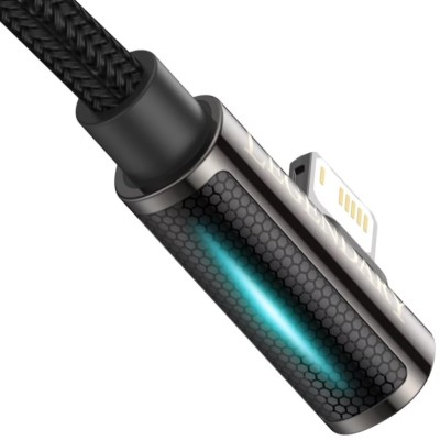 Baseus Legend Series Lightning derékszögű USB-kábel, 2,4 A, 2 m (fekete) Baseus Legend Series Lightning derékszögű USB-kábel, 2,4 A, 2 m (fekete)