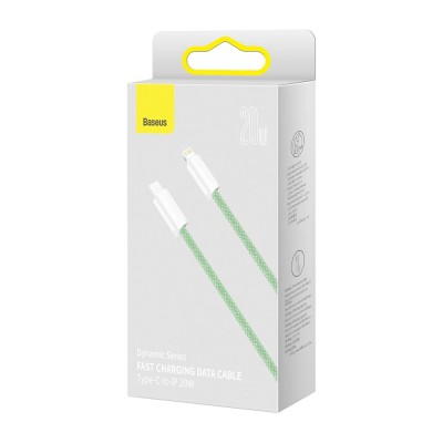 Baseus Dynamic sorozat USB-C / Lightning kábel, 20 W, 1 m, zöld Baseus Dynamic sorozat USB-C / Lightning kábel, 20 W, 1 m, zöld