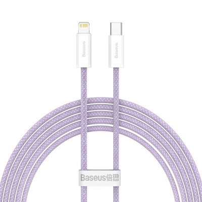 Baseus USB-C kábel a Lightning Dynamic sorozathoz, 20 W, 2 m (lila) Baseus USB-C kábel a Lightning Dynamic sorozathoz, 20 W, 2 m (lila)