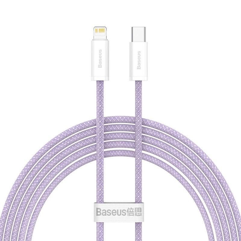 Baseus USB-C kábel a Lightning Dynamic sorozathoz, 20 W, 2 m (lila) Baseus USB-C kábel a Lightning Dynamic sorozathoz, 20 W, 2 m (lila)