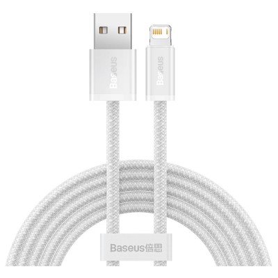 Baseus Dynamic Lightning USB-kábel, 2,4A, 1m (fehér) Baseus Dynamic Lightning USB-kábel, 2,4A, 1m (fehér)