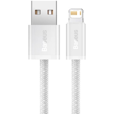 Baseus Dynamic Lightning USB-kábel, 2,4A, 1m (fehér) Baseus Dynamic Lightning USB-kábel, 2,4A, 1m (fehér)