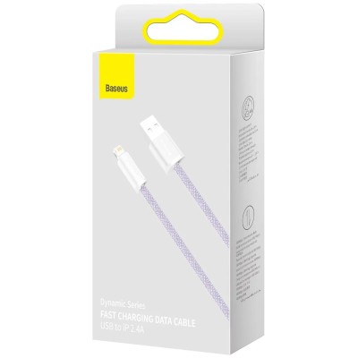 Baseus Dynamic, USB - Lightning kábel 2,4A, 1m (lila) Baseus Dynamic, USB - Lightning kábel 2,4A, 1m (lila)