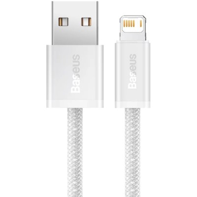 Baseus Dynamic Lightning USB-kábel, 2,4A, 2m (fehér) Baseus Dynamic Lightning USB-kábel, 2,4A, 2m (fehér)
