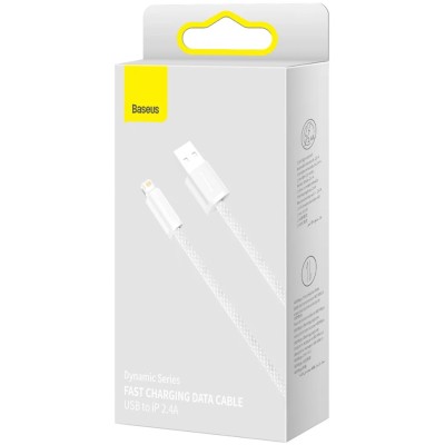 Baseus Dynamic Lightning USB-kábel, 2,4A, 2m (fehér) Baseus Dynamic Lightning USB-kábel, 2,4A, 2m (fehér)