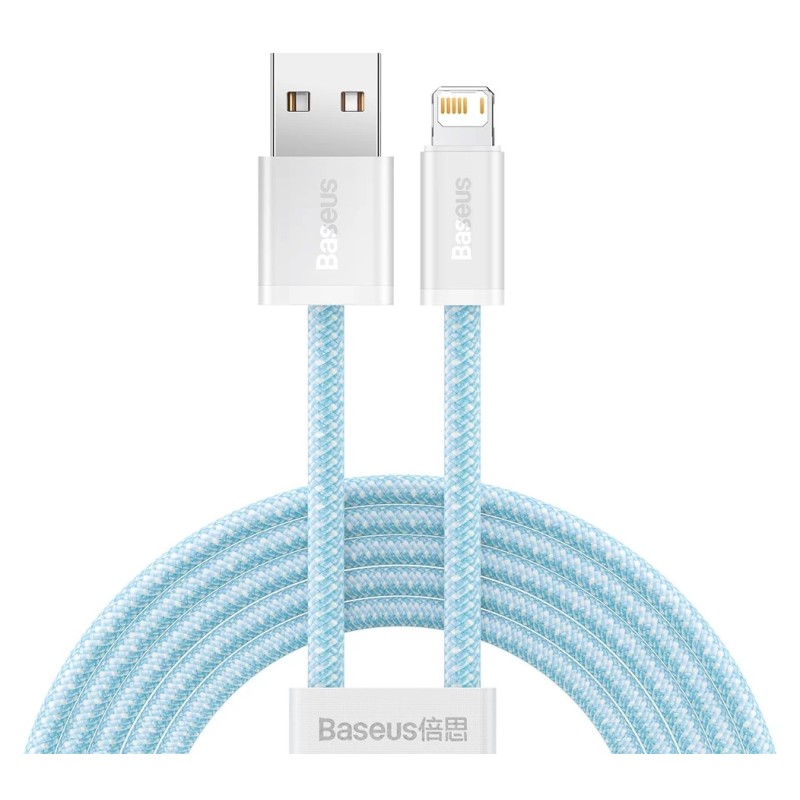 Baseus Dynamic Lightning USB-kábel, 2,4A, 2m (kék) Baseus Dynamic Lightning USB-kábel, 2,4A, 2m (kék)