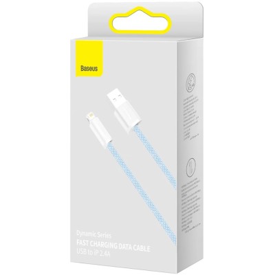 Baseus Dynamic Lightning USB-kábel, 2,4A, 2m (kék) Baseus Dynamic Lightning USB-kábel, 2,4A, 2m (kék)