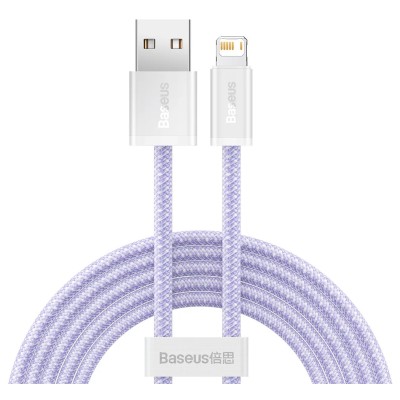 Baseus Dynamic Lightning USB-kábel, 2,4A, 2m (lila) Baseus Dynamic Lightning USB-kábel, 2,4A, 2m (lila)