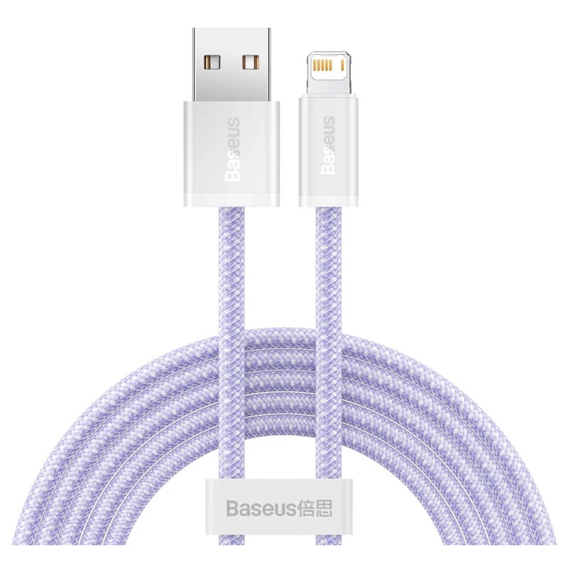 Baseus Dynamic Lightning USB-kábel, 2,4A, 2m (lila) Baseus Dynamic Lightning USB-kábel, 2,4A, 2m (lila)