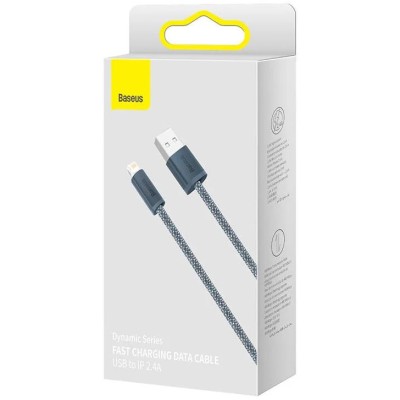 Baseus Dynamic Series USB - Lightning kábel, 2.4A, 2m, szürke Baseus Dynamic Series USB - Lightning kábel, 2.4A, 2m, szürke