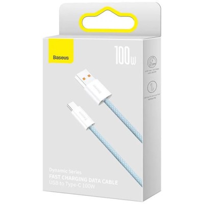 Baseus Dynamic Series kábel, USB – USB-C ,100W, 1m (kék) Baseus Dynamic Series kábel, USB – USB-C ,100W, 1m (kék)