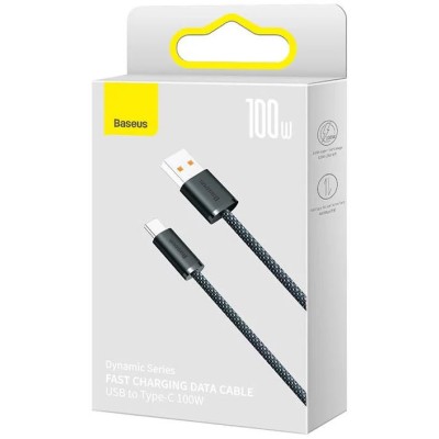 Baseus Dynamic Series kábel, USB – USB-C ,100W, 1m (szürke) Baseus Dynamic Series kábel, USB – USB-C ,100W, 1m (szürke)