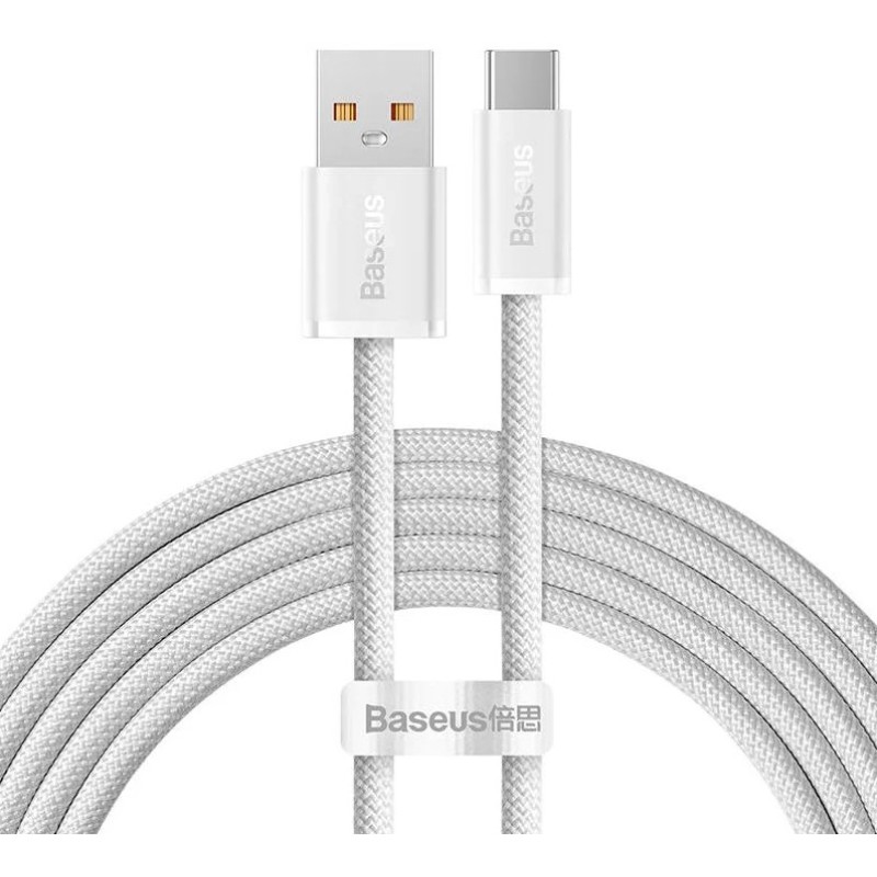 Baseus Dynamic Series kábel, USB – USB-C 100W, 2m (fehér) Baseus Dynamic Series kábel, USB – USB-C 100W, 2m (fehér)