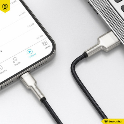 Baseus USB-kábel a Lightning Cafule-hez, 2,4A, 1m - Fekete Baseus USB-kábel a Lightning Cafule-hez, 2,4A, 1m - Fekete