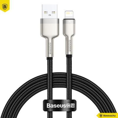 Baseus USB-kábel a Lightning Cafule-hez, 2,4A, 1m - Fekete Baseus USB-kábel a Lightning Cafule-hez, 2,4A, 1m - Fekete