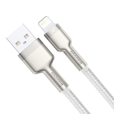 Baseus USB-kábel a Lightning Cafule-hez, 2,4A, 1 m, fehér Baseus USB-kábel a Lightning Cafule-hez, 2,4A, 1 m, fehér