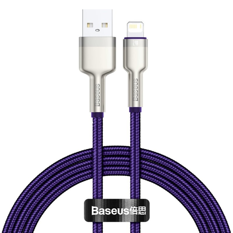 Baseus Cafule USB - Lightning kábel, 2,4A, 1 m (ibolya) Baseus Cafule USB - Lightning kábel, 2,4A, 1 m (ibolya)