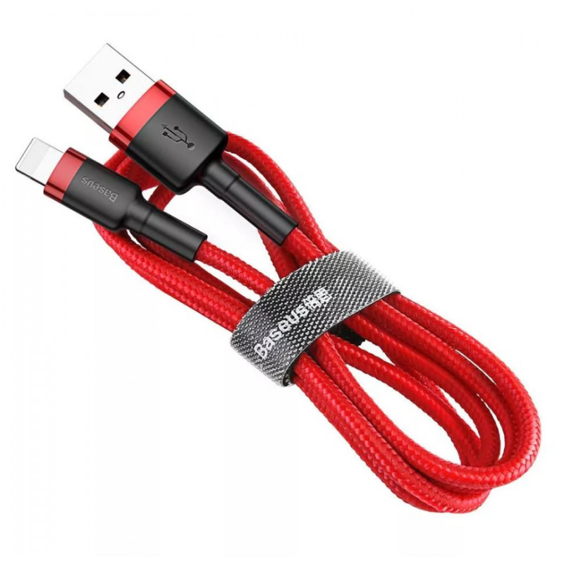 Baseus Cafule 2.4A Lightning USB kábel 0,5 méter, piros Baseus Cafule 2.4A Lightning USB kábel 0,5 méter, piros